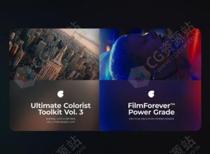 复古电影胶片仿真纹理叠加调色节点LUT调色预设 FilmForever™