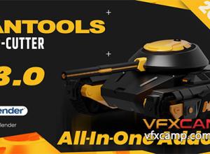 Blender多合一插件硬面建模灯光渲染材质修改器纹理烘焙插件 Rantools (And P-Cutter) All-In-One Addon V3.3.10