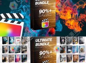FCPX插件-终极套装字幕模板转场效果LUTs调色视频素材 Ultimate Bundle-2022