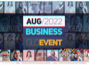 AE模板-商务活动网络研讨会公司会议现场视频宣传片