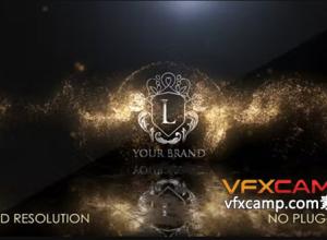AE模板-大气豪华粒子特效logo动画视频片头 Particle Logo Reveal