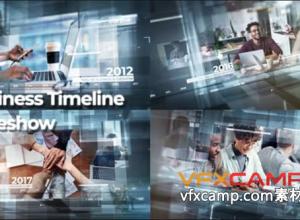 AE模板-公司成长历史时间线业务演示 Business Timeline Presentation