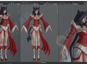 Blender英雄联盟阿狸角色建模完整流程视频教程 Ahri Character Modeling