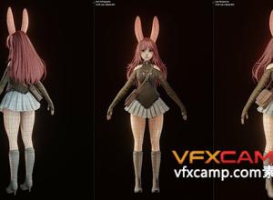 Blender兔女郎全流程角色建模视频教程 Bunny Girl