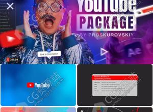 AE脚本+达芬奇预设-323种网络视频包装元素文字标题图形动画预设