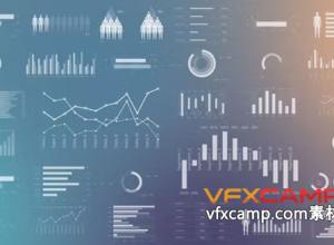 AE模板-白色信息图表条形图标注动画 White infographics