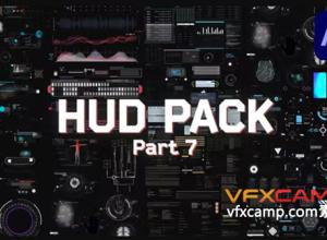AE模板-150种高科技HUD全息信息图科幻屏幕界面UI动画元素 HUD Pack Part 7