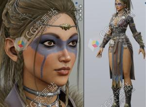 Blender游戏角色建模全流程视频教程+3D模型