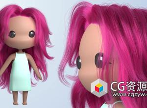 Maya和Xgen头发制作视频教程 Creating a Stylized Groom in Maya & Xgen