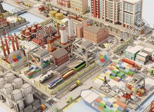 Unity250个低多边形三维工业城市组件 City 3d low poly 6 Industrial V1.0