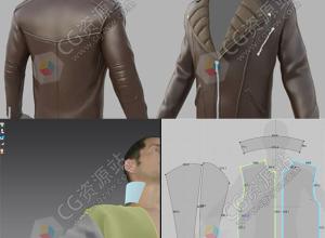 MD/Zbrush为角色制作服装夹克外套教程+中英文字幕