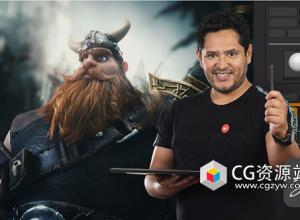 ZBrush雕刻建模流程贴图基础入门教程+中英文字幕