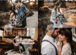 LR/PS温暖焦糖色胶片婚礼图片调色预设 Kathi & Chris – KCP Presets合集