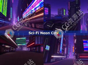 Unity科幻霓虹城 Sci-Fi Neon City v1.0