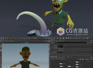 Houdini 18.5游戏动画装备角色绑定教程+中英文字幕