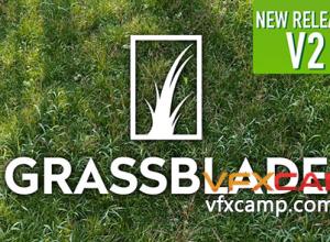 草坪草地生成Blender插件 Grassblade V2.2 + scatpack for Scatter 5