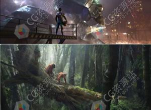 三维电影场景构图讲故事情绪灯光色彩视频教程