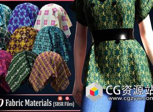 100组Substance程序布料材质预设 100 Fabric Materials
