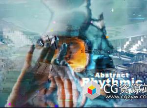 AE模板-动感抽象节奏感遮罩转场视频片头 Abstract Rhythmic Opener