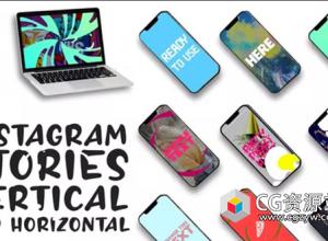 FCPX插件-INS时尚横竖屏风格包装动画 Instagram Stories