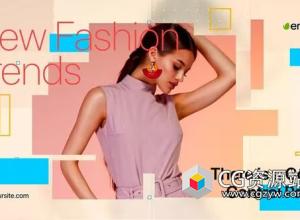 AE模板-简约时尚时装模特产品宣传片头