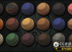 Substance木头材质预设 Stylized Wood – Smart Materials