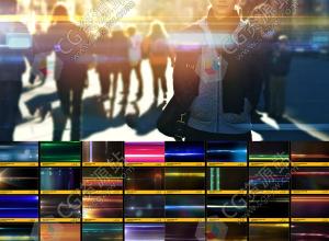 99组4K横向条纹光线镜头光效叠加视频素材 BBV32