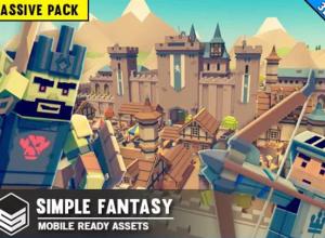 Unity卡通低多边形城市场景模型 Simple Fantasy - Cartoon Assets v1.1.7