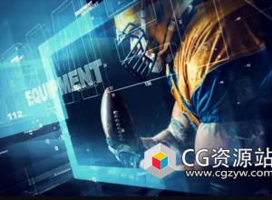 AE模板-科技感体育项目人物介绍展示动画 Sports Mode