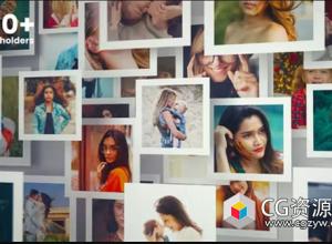 AE模板-复古回忆照片幻灯片相册片头 Memories Slideshow