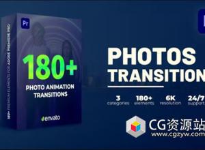 PR模板-图像堆积过渡无缝转场预设 Transitions Photo Animation