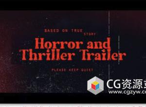 AE模板-悬疑惊悚恐怖电影预告片 Suspense and Horror Trailer