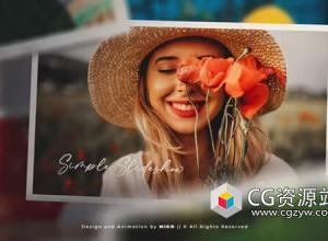 AE模板-简单照片回忆相册幻灯片开场 Simple Slideshow