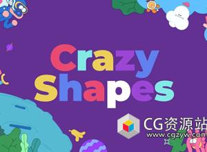 MG动画卡通图形制作AE脚本 Crazy Shapes V1.1.7 + 使用教程