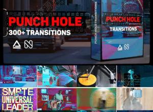 AE脚本-300+胶片叠加复古摄像机视频无缝转场预设