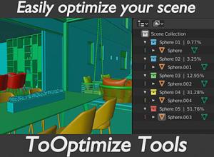 Blender场景分析优化插件 ToOptimize Tools V1.2.7.4