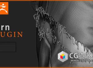 ZBrush布料衣服撕开破裂插件 Torn It