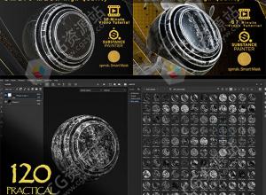 370组高品质污迹划痕生锈破损Substance材质预设 1-7
