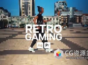 AE/PR模板-复古游戏8bit像素化高级叠加特效 Premium Overlays Retro Gaming