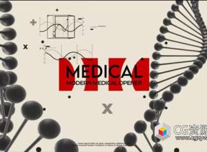 PR模板-医疗医学DNA链开场片头 Medical Opener