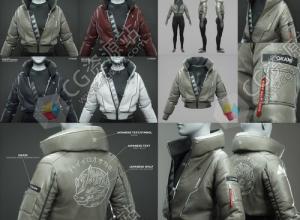 三维服装设计飞行员夹克ZB/MD/C4D视频课程