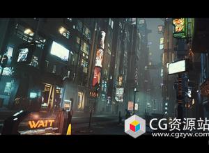 650种赛博朋克城市场景UE4资产
