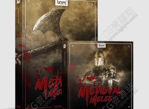 中世纪近战锤子盾牌冷兵器武器刀剑斧子打击碰撞打斗无损音效