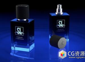 香水瓶建模材质渲染C4D教程 Create a Perfume Bottle in Cinema 4D