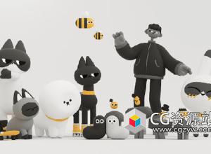 Coloso 6组三维卡通角色动画实例制作C4D教程+中文字幕