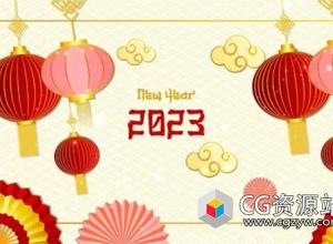 AE模板-灯笼中国新年开场片头 Chinese New Year Slideshow