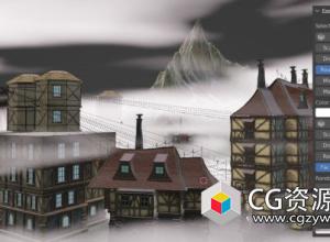Blender环境真实体积雾模拟插件 Easy Fog V1.1.0