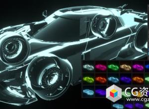 模型全息投影特效Blender插件 Easy Holographic Addon V1