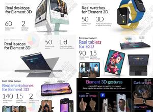 AE模板-苹果笔记本电脑手机平板手表手势滑动APP宣传动画