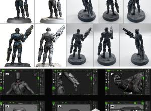 Zbrush棋牌游戏微型角色模型雕刻视频教程